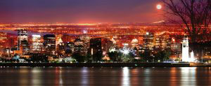 Montreal Skyline in a Beautiful Night - RF Stock Photo