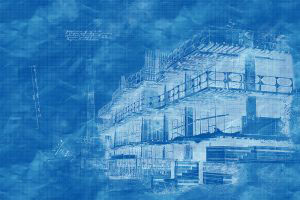 Construction Project Blueprint Sketch Image - RF Stock Photo