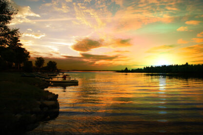 Perfect Sunset Lake - RF Stock Photo