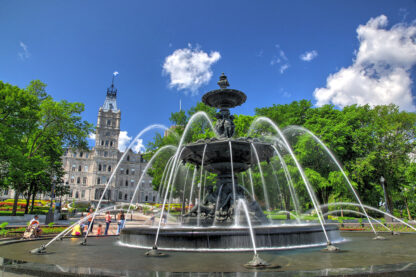 Tourny Fountain in the Canadian City Quebec
