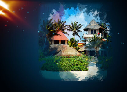 Caribbean Home Art Background with Copy Space - Just Awesome Stock Photos and Animations at a Great Low Price, perfect for all your Creations.