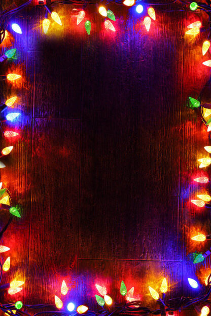 Christmas Lights Vertical Frame - Just Cool Stock Images and Animations at Budget Price