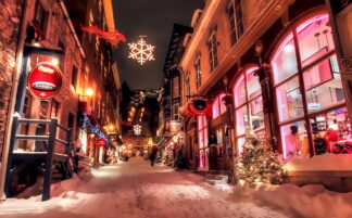 Old Quebec Shopping Alley - Just Cool Stock Images and Animations at Budget Price