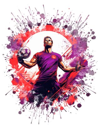 Soccer Player Creative Artwork