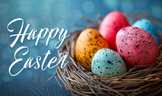 Happy Easter Wishes - Colorful Eggs