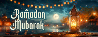 Ramadan Mubarak Banner - Night Enlightenment Image